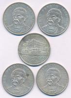 1993-1994. 200Ft Ag "MNB", "Deák" (5x, közte 2xklf) T:1-,2 Adamo F13, F13.1