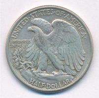 Amerikai Egyesült Államok 1945. 1/2$ Ag "Walking Liberty" T:2- patina, kis ph
USA 1945. 1...
