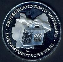 NSZK 1990 "Német Egység" Ag 20,3g T:PP