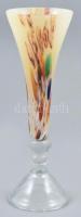 Muranói üveg váza. Anyagában színezett, hibátlan, m: 24,5 cm