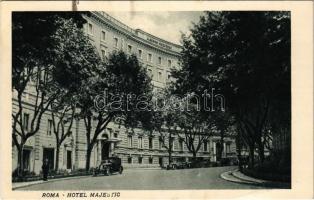 1936 Roma, Rome; Albergo Maestoso / Hotel Majestic, automobiles (fl)