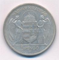 1930. 5P Ag "Horthy jobbra" hajas T:1- 
Adamo P8