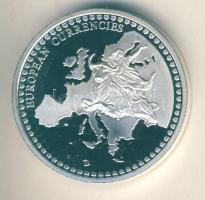 NSZK 2001. "Búcsú a német valutától" Ag 34,2g multicolor emlékérem T:PP