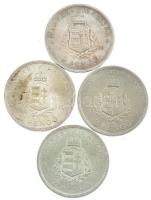 1936. 2P Ag "Liszt" (4x) T:1-,2 patina
Adamo P7.3