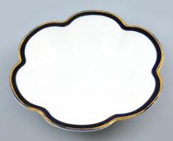 Hutschenreuther Altrohlau-MZ Austria-Alt Wien porcelán kompótos tál, XIX. sz. vége körül. Kézzel fes...