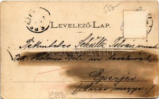 1899 (Vorläufer) Szeged, Híd és Tisza-part. Várnay L. kiadása (fl)