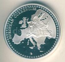 NSZK 2001. "Búcsú a német valutától" Ag 34,2g multicolor emlékérem T:PP