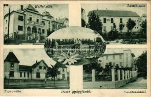 1936 Hévíz, Holler villa, László villa, Teréz villa, Vasutas üdülő, gyógyfürdő (EK)