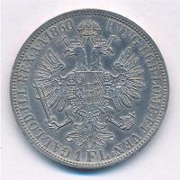 Ausztria 1860A 1Fl Ag "Ferenc József" T:1- kis ph., patina
Austria 1860A 1 Florin Ag &quo...