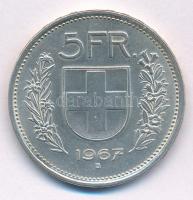 Svájc 1967B 5Fr Ag T:1- Switzerland 1967B 5 Francs Ag C:AU Krause KM#40