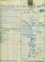 1904 DDSG fuvarlevél / DDSG bill of freight