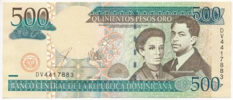 Dominikai Köztársaság 2003. 500P T:I,I- Dominican Republic 2003. 500 Pesos C:UNC,AU Krause P#172