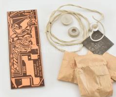 1966 Junior rókavadász anyagkészlet, retró rádiós játék készlet, Magyar Honvédelmi Sportszövetség, e...