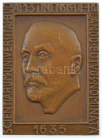 Iván István (1905-1968) 1960. 325 éves az Eötvös Lóránd Tudományegyetem egyoldalas, bronz plakett, eredeti tokban (55x40mm) T:1-