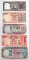 India ~1970-~2012. 10R-100R (5xklf) T:I--III India ~1970-~2012. 10 Rupees - 100 Rupees (5xdiff) C:AU-F