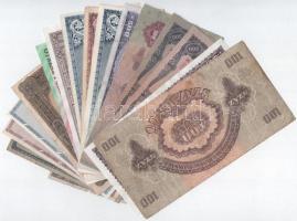 1920-2006. 16db-os magyar bankjegytétel (15xklf) T:II-IV