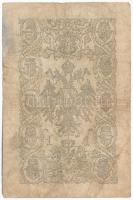 1866. 1G "STN" vízjeles papíron, "FL13" sorszámmal T:III,III- restaurált, folt A...