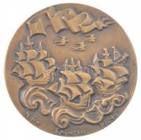 Szovjetunió 1982. "Kolombusz Kristóf 1451-1506" kétoldalas bronz emlékérem (~60mm) T:1-
S...