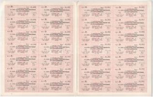 3xklf államadóssági kötvény, közte Budapest 1917. "A magyar korona országai 6%-kal kamatozó Jár...