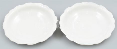 2 darab Rosenthal kínáló tálka, Fehér mázas, jelzett, hibátlan d: 14 cm