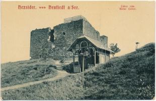Nezsider, Neusiedl am See; Tábor rom, várrom. W.L. Bp. 2484. Horváth J. kiadása / Ruine Tábor / castle ruins (fl)