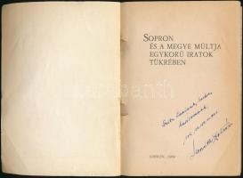 Horváth Zoltán: Sopron és a megye múltja egykorú iratok tükrében. Sopron, 1964, magánkiadás (Győr-So...