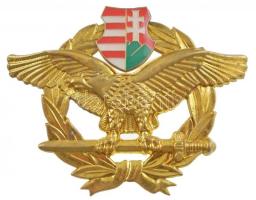 DN Turulmadaras veterán fém sapkajelvény zománcozott Kossuth-címerrel T:1