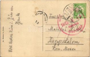 1915 Orsova, Dunasor, zálogház, Weser János üzlete. Hutterer G. kiadása / street view, shops, pawnsh...