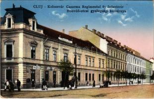 1940 Kolozsvár, Cluj; Casarma Regimentul 83 Infanterie / Honvéd utcai gyalogsági laktanya / infantry barracks + 1940 Kolozsvár visszatért So. Stpl. (EB)