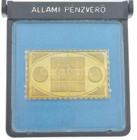 1981. Naptár / Űrrepülés sárgaréz bélyegérem ÁPV műanyag tokban (22x37mm) T:1 (PP)