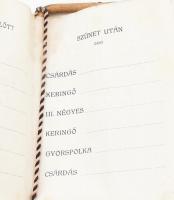 1911 M. Kir. Postatakarékpénztári Tisztviselők Sportegyesületének bálja táncrend