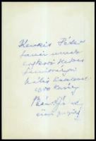 1980 Dr. Bánk József érsek-püspökről készült fotó, sajátkezű aláírással