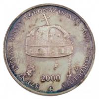 Bozó Gyula (1913-2004) 2000. "Szent István király koronázásának 1000. évfordulója" ezüstöz...