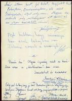 1960 Simon János kosárlabda válogatottjának aláírása emléklapon illetve fotója