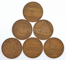 Csúcs Viktória (1934-) DN "Kiskunhalas - Csipkeház" bronz emlékérem (60mm) + Csúcs Viktóri...