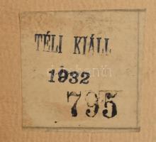 Sárdy Brutus (1892-1970): Napfényes Duna, 1932. Olaj, vászon, kartonon. Jelzett. Kiállítva: Téli kiá...