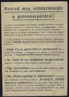 1953 Röplap a sikeres peromoszpora elhárítás 11 pontjáról