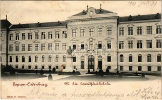1901 Sopron, M. kir. honvéd főreáliskola. Blum N. (fl)