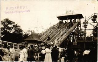 Budapest XIV. Angol park, rodli pálya, óriáskerék. photo