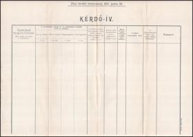 1897 Pécs, kerületi tornaverseny tervezete + kérdőív