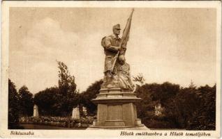 1930 Békéscsaba, Hősök emlékszobra a Hősök temetőjében (Rb)