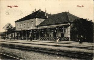 1912 Nagykőrös, vasútállomás. Székely Albert kiadása (EK)