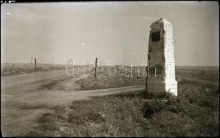 II. világháborús orosz fronton készült katonai negatívok, 10 db, 9×6 cm