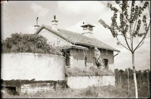 II. világháborús orosz fronton készült katonai negatívok, 10 db, 9×6 cm