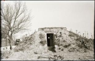 II. világháborús orosz fronton készült katonai negatívok, 10 db, 9×6 cm