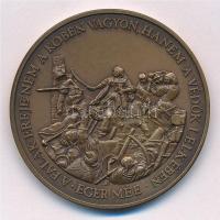 Bognár György (1944-) 1988. "125 éve született Gárdonyi Géza 1863-1988 / Eger MÉE" bronz e...