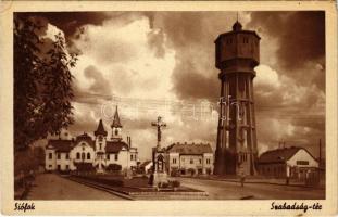 1949 Siófok, Szabadság tér, víztorony (EK)