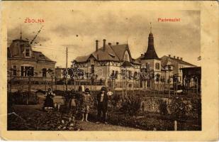 1911 Zsolna, Sillein, Zilina; park. W.L. (?) 18031. (szakadás / tear)