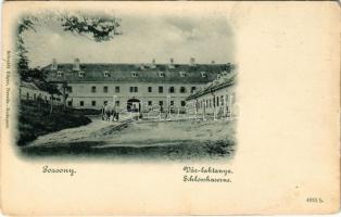 Pozsony, Pressburg, Bratislava; Vár laktanya / Schlosskaserne / K.u.k. military castle barracks