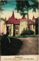 1917 Mezőlaborc, Medzilaborce; Lovak Skoda kastély / Kastell des Ritters Skoda / castle (EK)